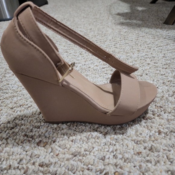 Women ankle strap fashion wedge size 6 - Picture 5 of 6